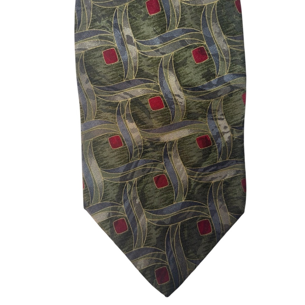 Multi Color Silk Tie Made in Italy - Picture 4 of 6
